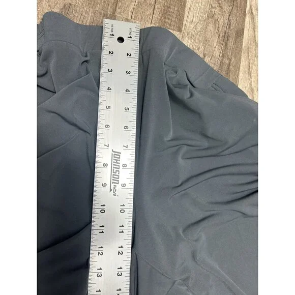 Susan Graver Liquid Knit Pull-On Pants Size Large Grey Elastic Waist Office - Picture 7 of 9